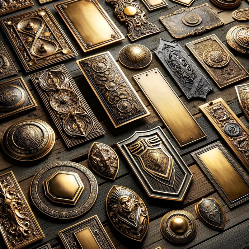 Brass plaques